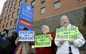 Protest at Braddock Hospital